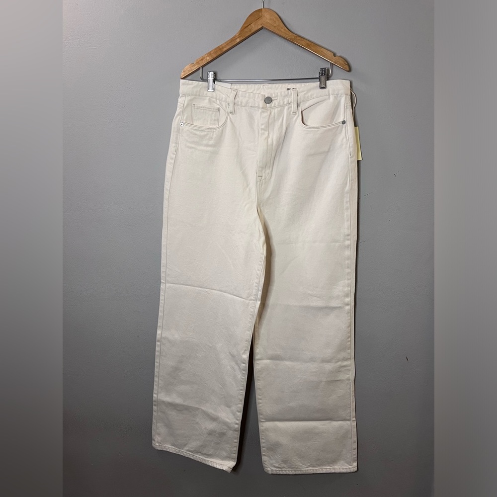 BLANKNYC The Franklin Rib Cage Wide Leg Jeans Beige Size 32/14